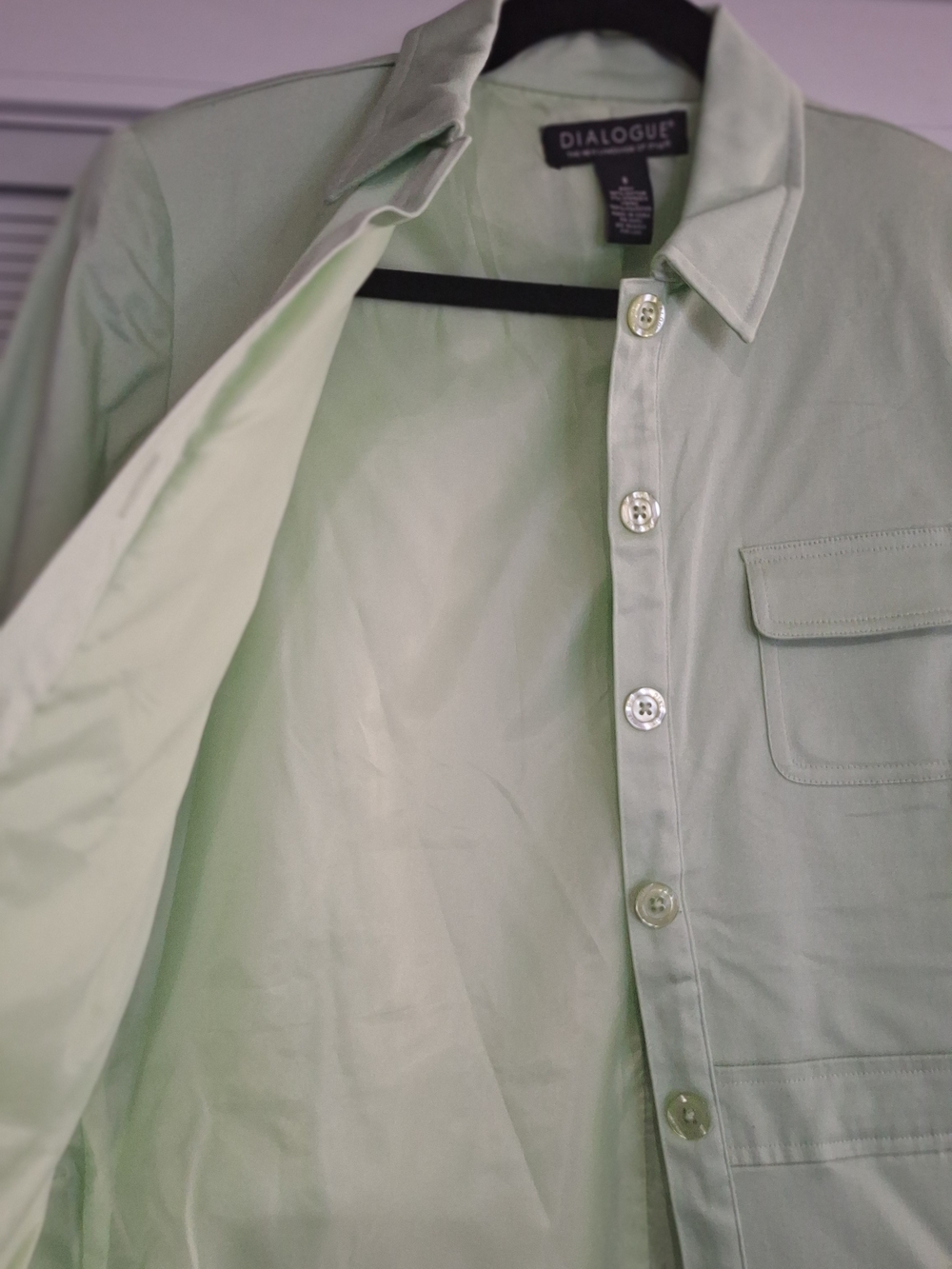 🌿 Dialogue Mint Green Lightweight Utility Jacket 🌿